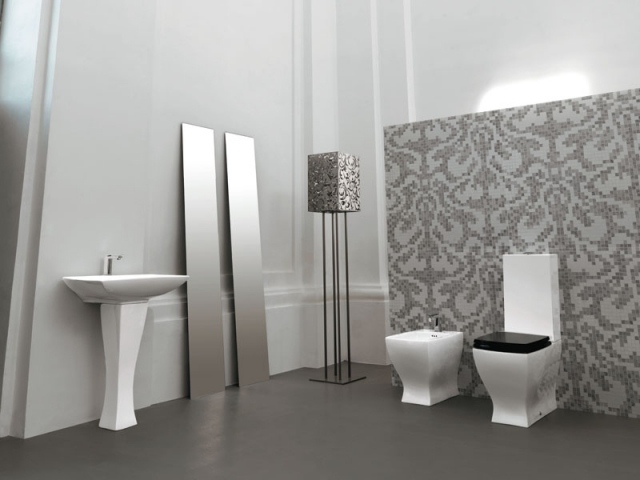 Toaletttvätt kolumn-golv-stående-Jazz-Artceram-art-deco-badrum