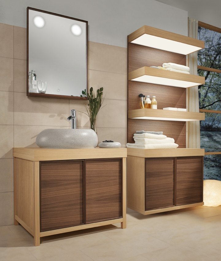 Köp badrumsmöbler online emero Villeroy Boch Pure Stone hyllmodul