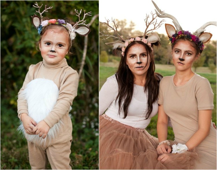 karnevalskläder disney bambi design barn vuxna