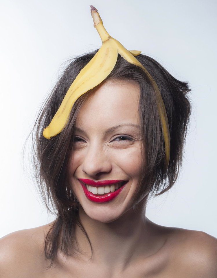 Banan för hår hud skönhetsvård recept tips