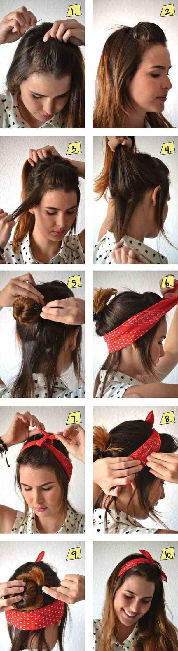 bandana tie-instructions-open-hair