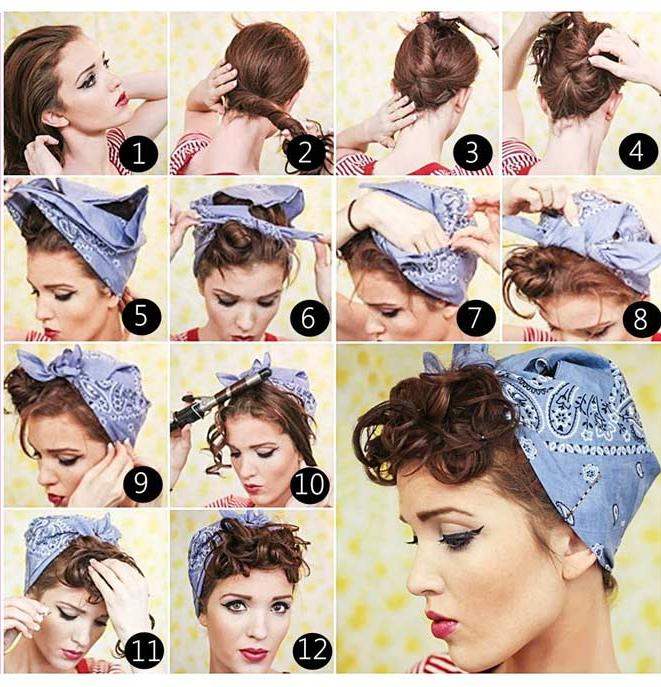 bandana-tie-instructions-vintage-hairstyle-curly-bangs