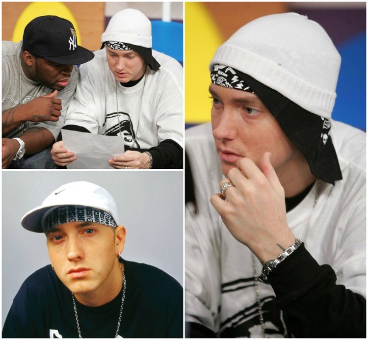 Bandana under hatten Eminem