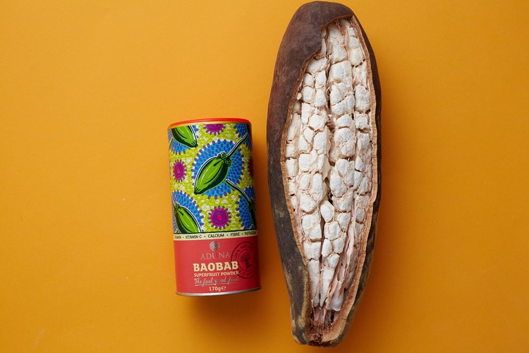 Baobab pulver som konsumerar baobab wikung hälsa