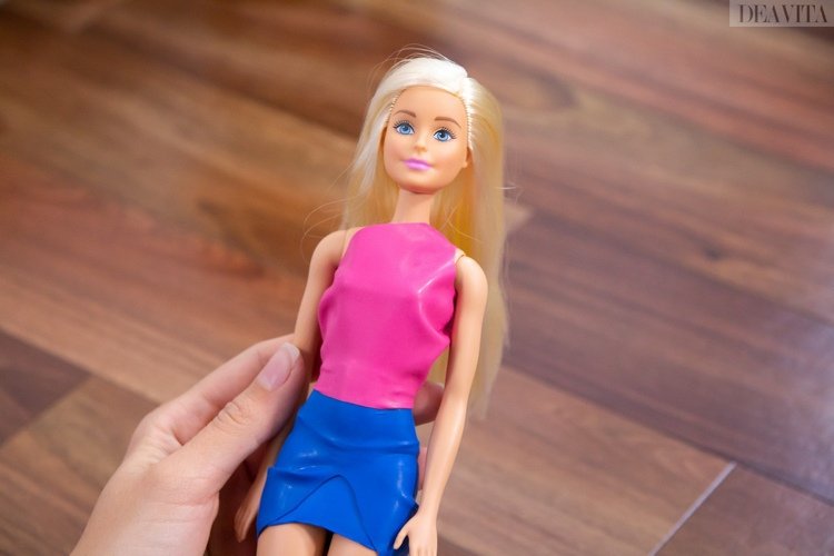 Gör Barbie kläder själv blus klipp ut ballong