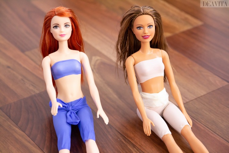 Barbie kläder gör dig själv gummi handskar kläder hantverk idéer