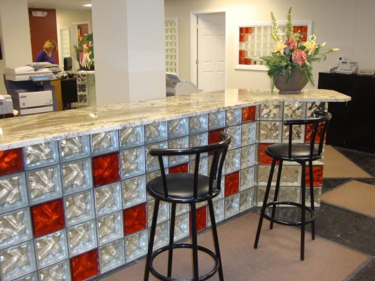 Bar-counter-build-idéer-glas-tegel-pall-counter-granit-platta-office-offentliga