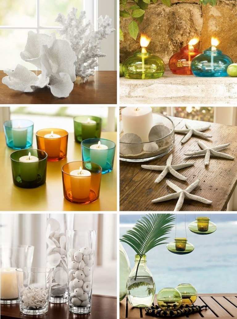 Hantverk idéer-sommar-ljusstake-olika-varianter-färgat glas