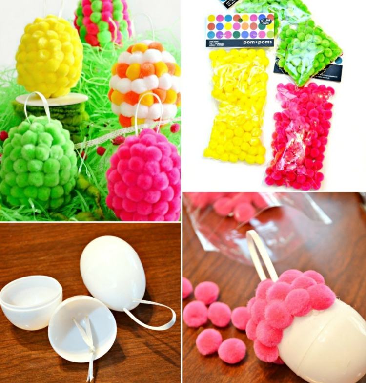 pyssla-idéer-påsk-påsk-ägg-pyssla-bubblor-lim-plast-ägg