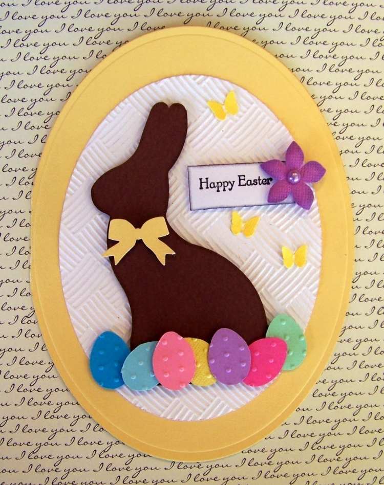 DIY-idéer-påsk-barn-påsk-kort-ägg-kanin-form-klipp ut
