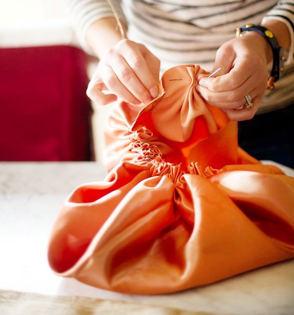 DIY idéer för höstpumpor orange sammet