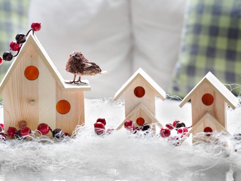Hantverk-vuxna-jul-moderna-fågelhus-trä