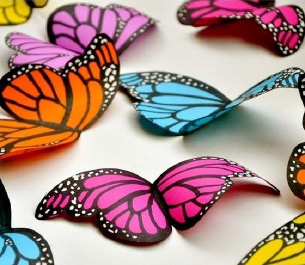 färg bord dekoration-påsk-fjärilar-tinker
