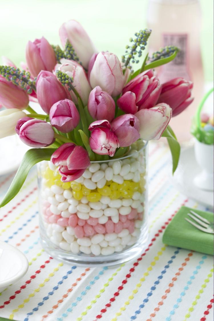 tinker-påsk-vår-vas-godis-påsk-ägg-tulpaner-bukett-rosa
