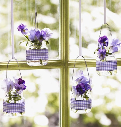 Idéer hantverk påsk våren baby glasögon pensé lila fönster dekoration