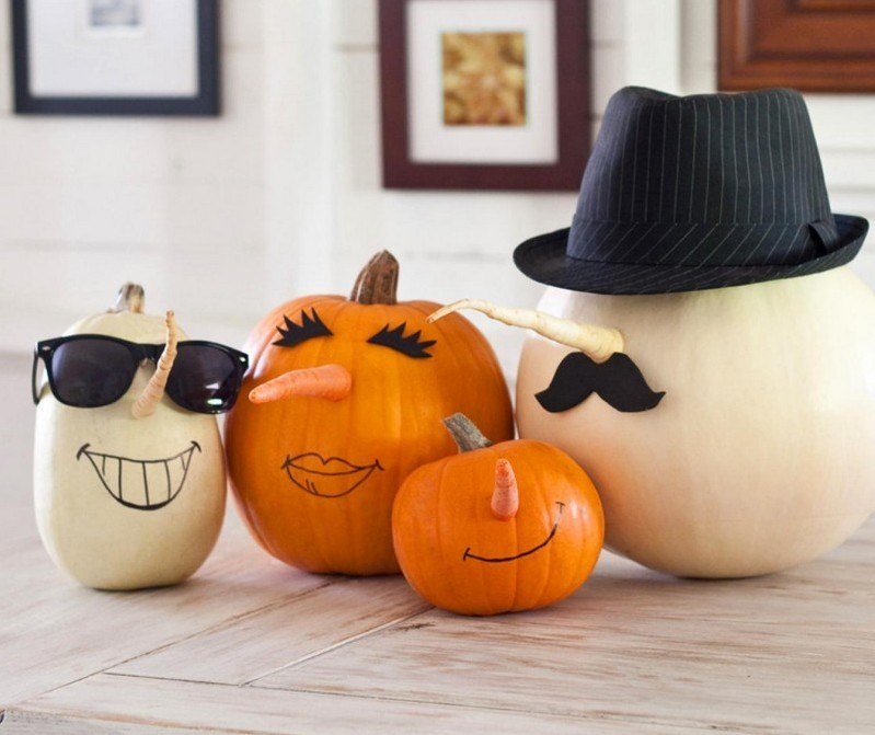 Hantverk-höst-halloween-pumpa-mustasch-glasögon-morötter