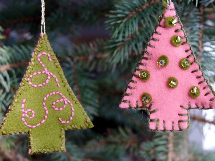 Julgransprydnader sy sömnad idéer