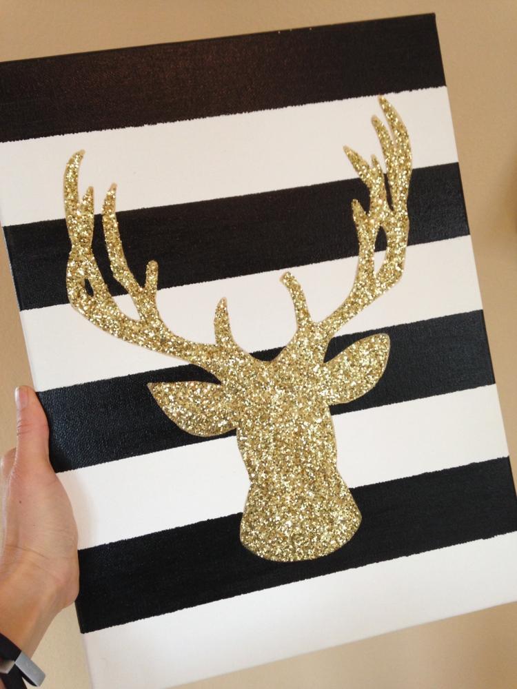 tinker-glitter-ren-jul-canvas-ränder-svart-vitt