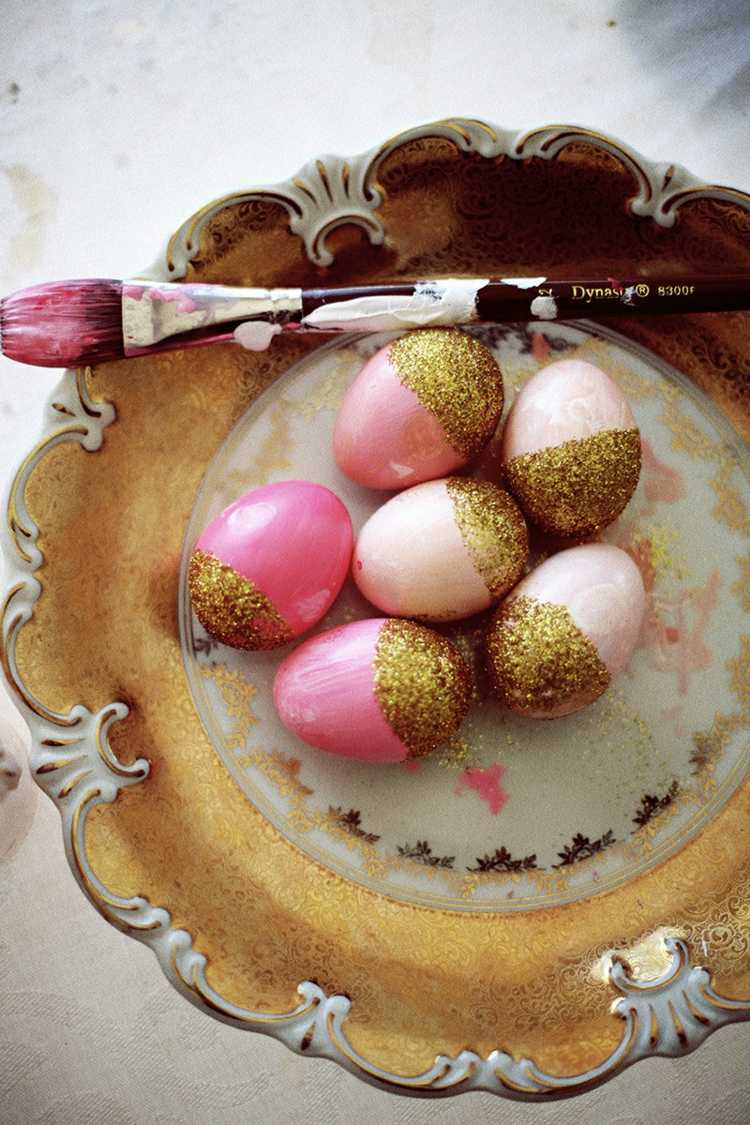 tinker-glitter-påsk-ägg-plast-design-guld-rosa