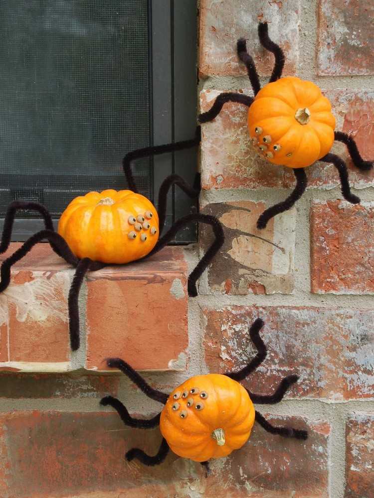 spindlar tinker halloween höstpumpor pyssel idé grundskolebarn