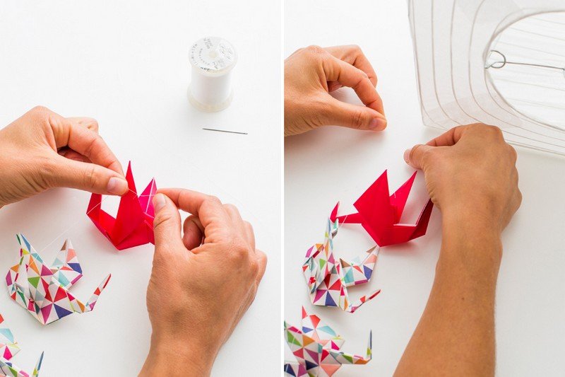 Hantverk-barn-origami-färgglada-design-enkelt-projekt