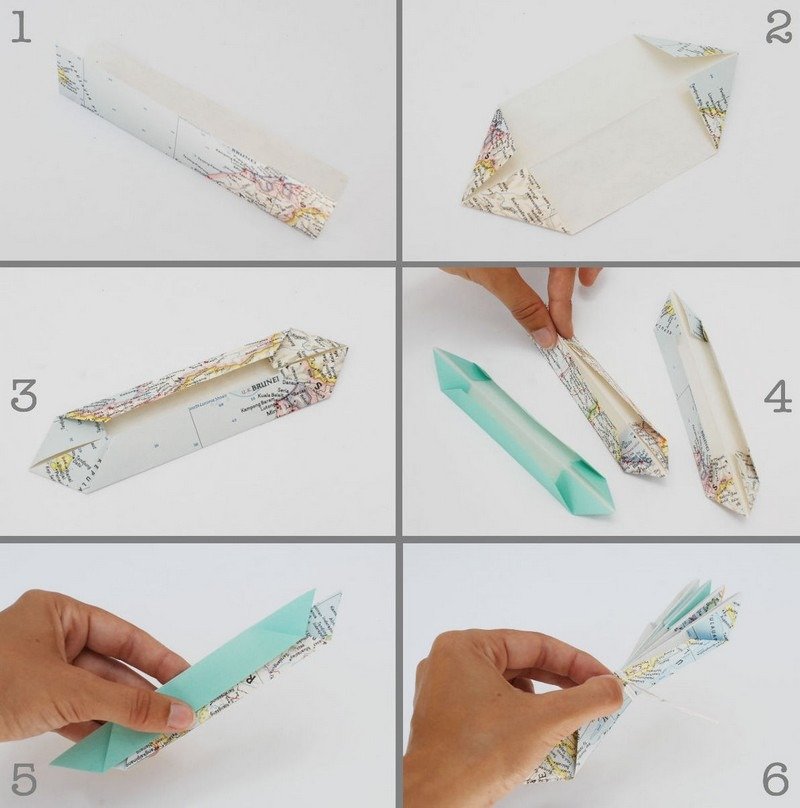 Hantverk-barn-origami-vikning-världskarta-tryck-papper-idéer