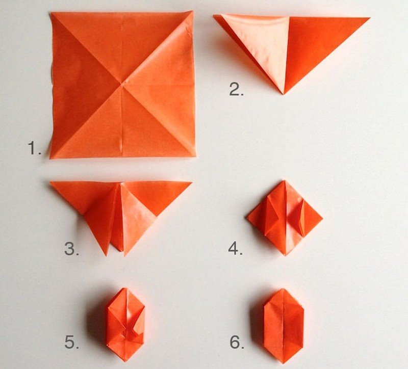 Hantverk-barn-origami-Halloween-projekt-papper-lykta