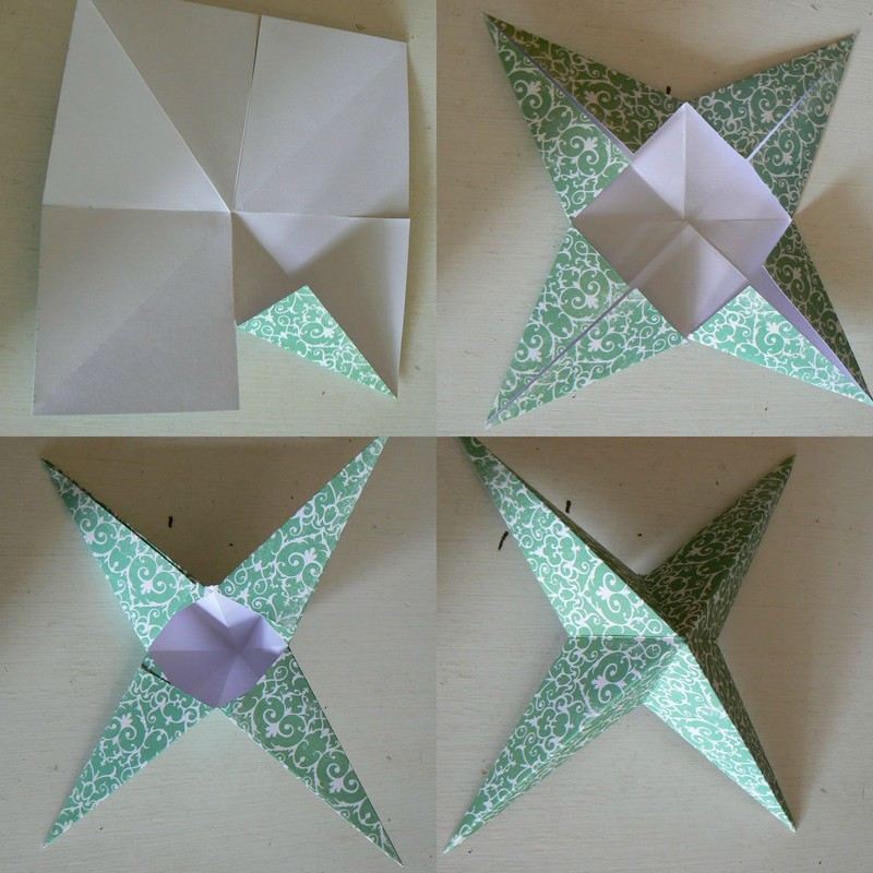 Hantverk-barn-origami-stjärnor-gör-det-själv-slöjdidéer