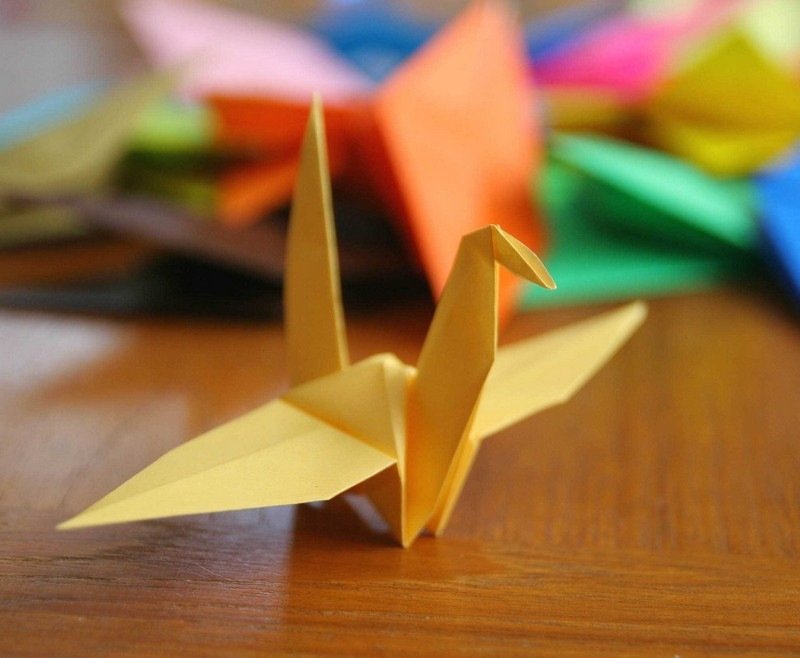 Hantverk-barn-origami-papper-fågel-vikning-idéer