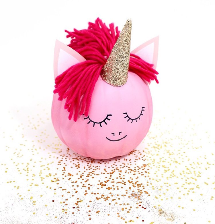 pyssel-barn-höst-enhörning-rosa-färg