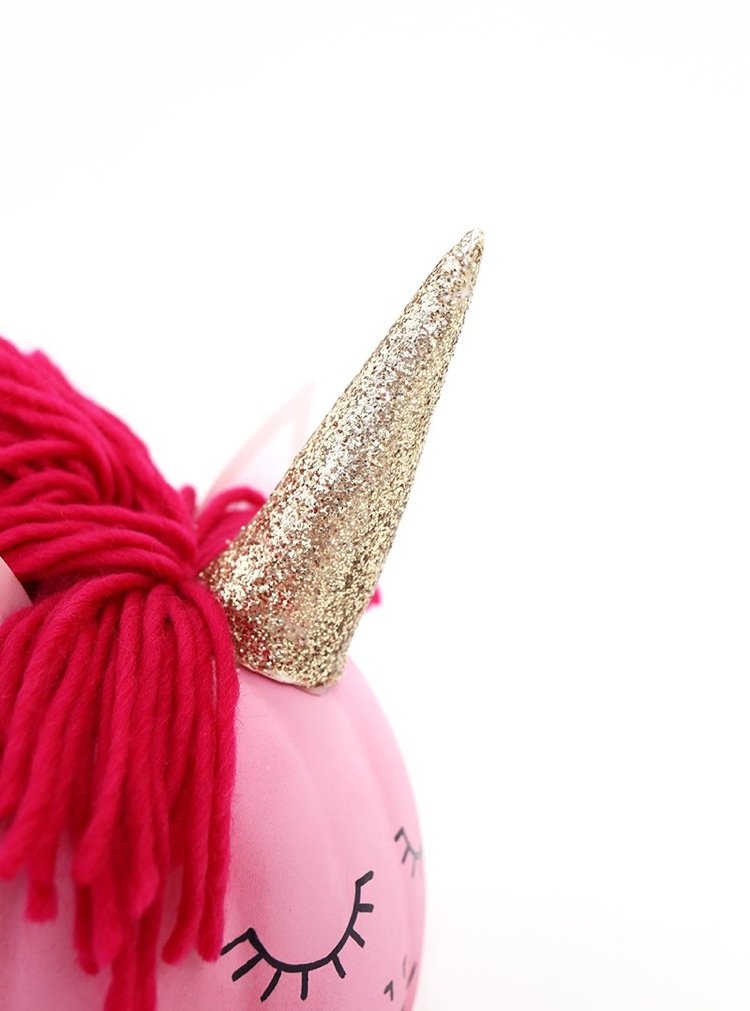 pyssel-barn-höst-enhörning-glitter-fimomassa