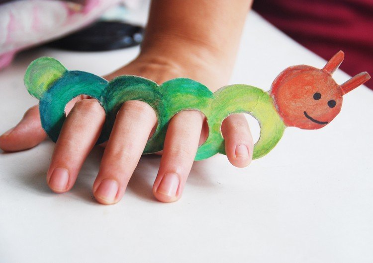 Hantverk-barn-papper-målning-original-DIY-idéer