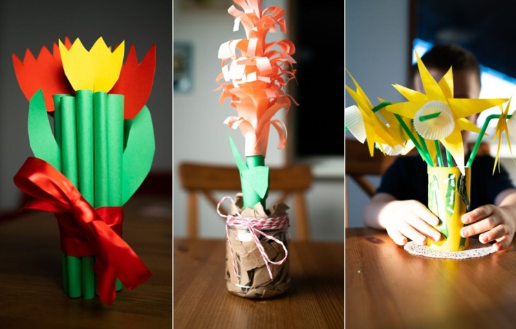 DIY vårblommor för barn och vuxna - tulpaner, hyacinter och påskliljor