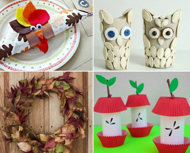 Tinker med toalettrullar på hösten-idéer-hantverksinstruktioner-barn-vuxna-dekoration