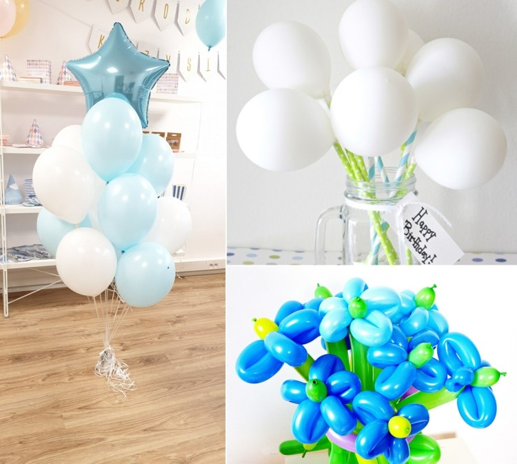 DIY ballonger bukett - vackra dekorationer för födelsedagsfesten