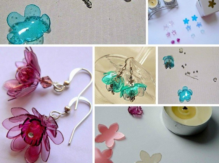 tinker-pet-flaska-örhängen-plast-blommor