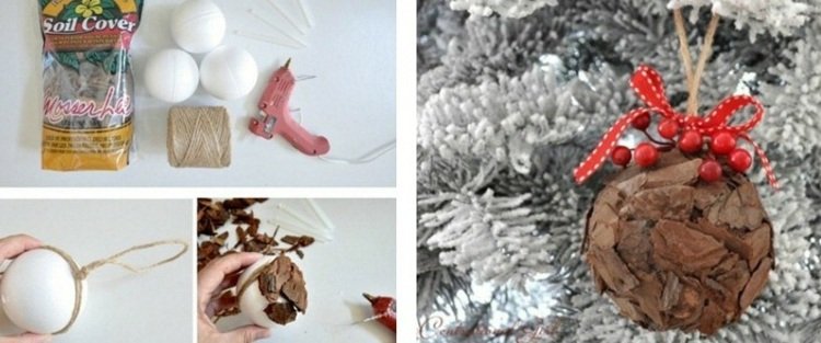 tinker bark frigolit bollar lim instruktioner smycken jul