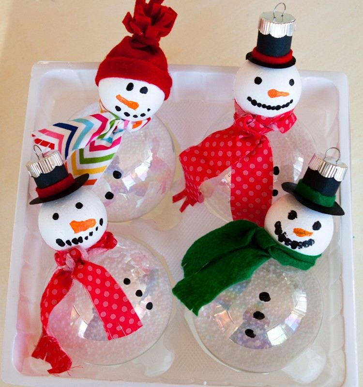 frigolitbollar plastbollar pysslar julsnögubbar