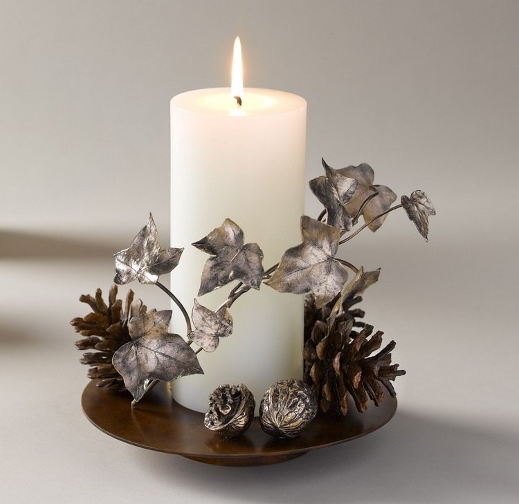 Hantverk-pinecone-advent-ljus-dekorera-idéer