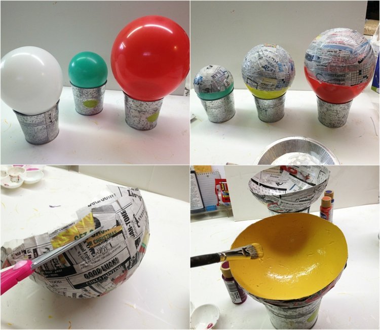 tinker-tidningspapper-ballonger-papier-maché-pasta-lim-klipp-ut-måla-instruktioner
