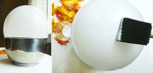 diy-skål-gjord-från-höst-blad-ballong-servett-lim