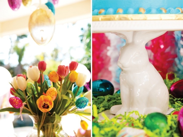 påskfest vårstämning ta upp blommor dekoration