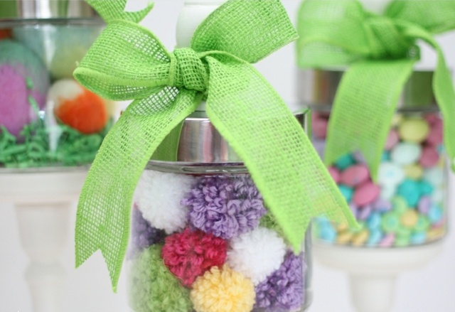 Easter Jam Bars Pom Poms Chokladägg Dekorationsband