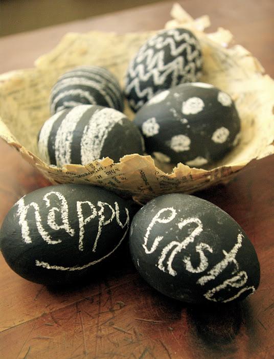 pyssel för påskskrita svart tavla måla ägg