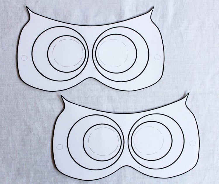 Hantverksmallar för hösten-uggla-barn-diy-mask-instruktioner-klipp ut