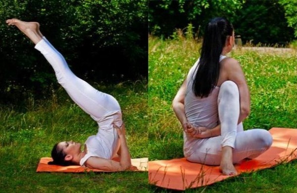 Belly away ljus hållning yoga avancerat urval