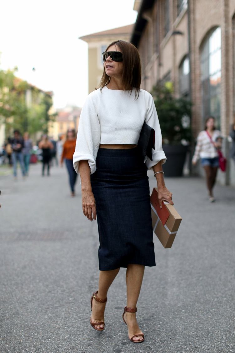 modetrend vit poncho i midjan