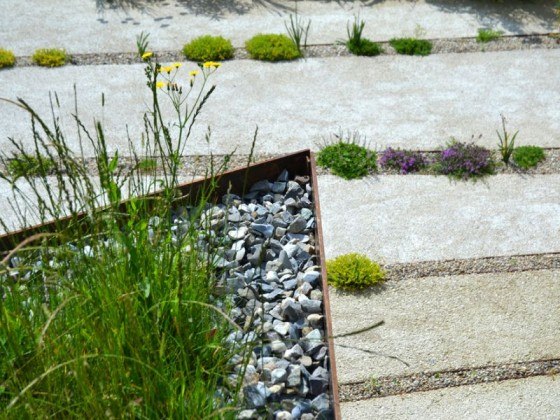 trädgård plantering grus vägg mark lock öppna utrymme arkitektur