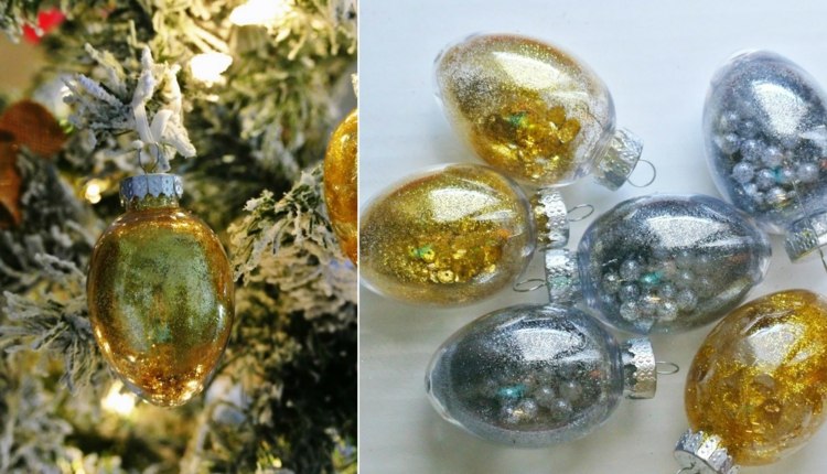 träddekorationer-jul-glödlampor-barn-pärl-fyllning-silver-guld