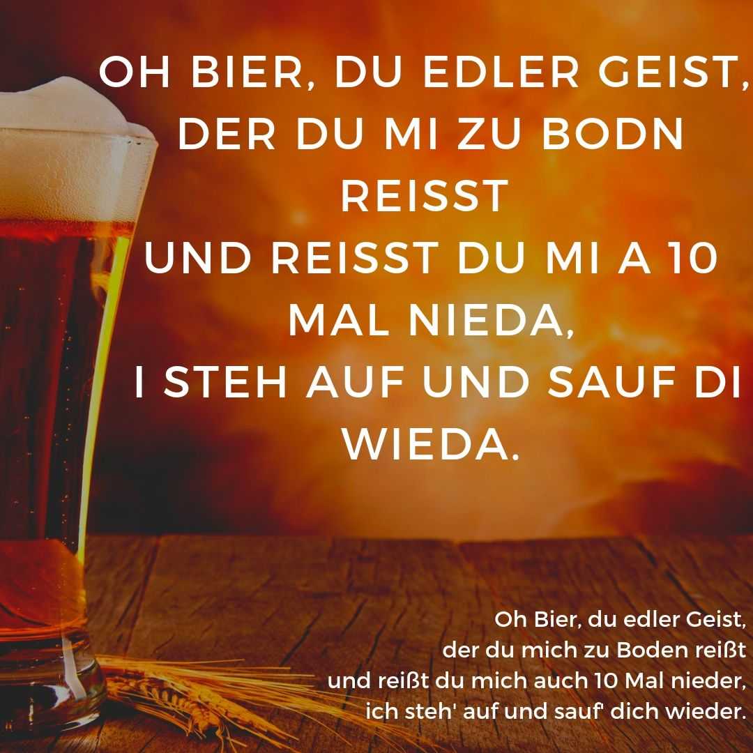 En ode och dikt till öl på bayerska med översättning